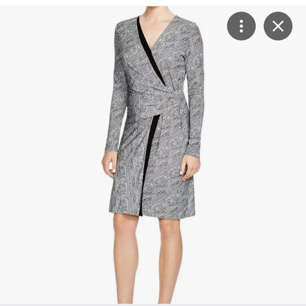 Hugo Boss Dresses Boss Hugo Boss Edeba Bw Pleated Faux Wrap Dress Size XS